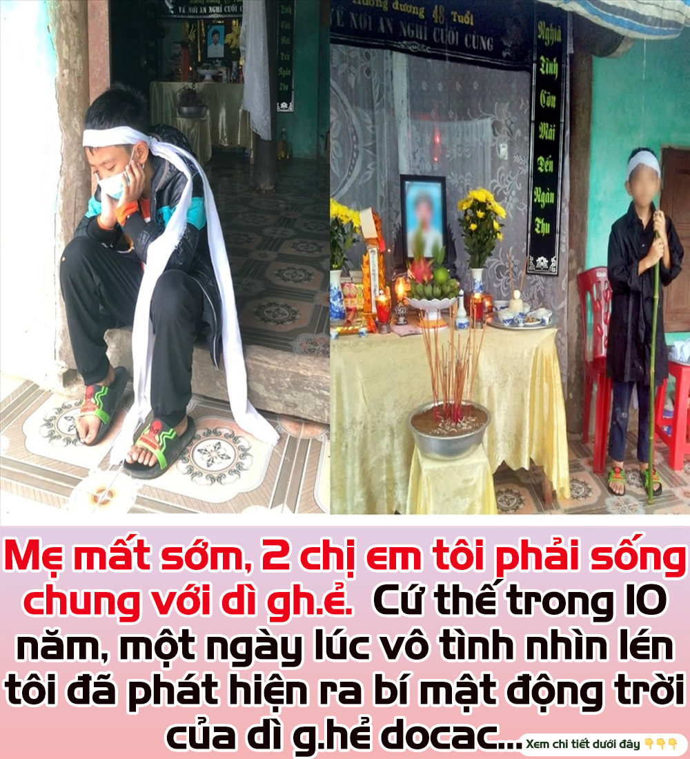 Mẹ mất sớm, 2 chị em tôi phải sống chung với dì gh.ẻ. Sáng nào đợi bố đi làm, bà ta cũng cho 2 chị em 1 quả trứng. Cứ thế trong 10 năm, một ngày lúc vô tình nhìn lén tôi đã phát hiện ra bí mật động trời của dì g.hẻ docac…