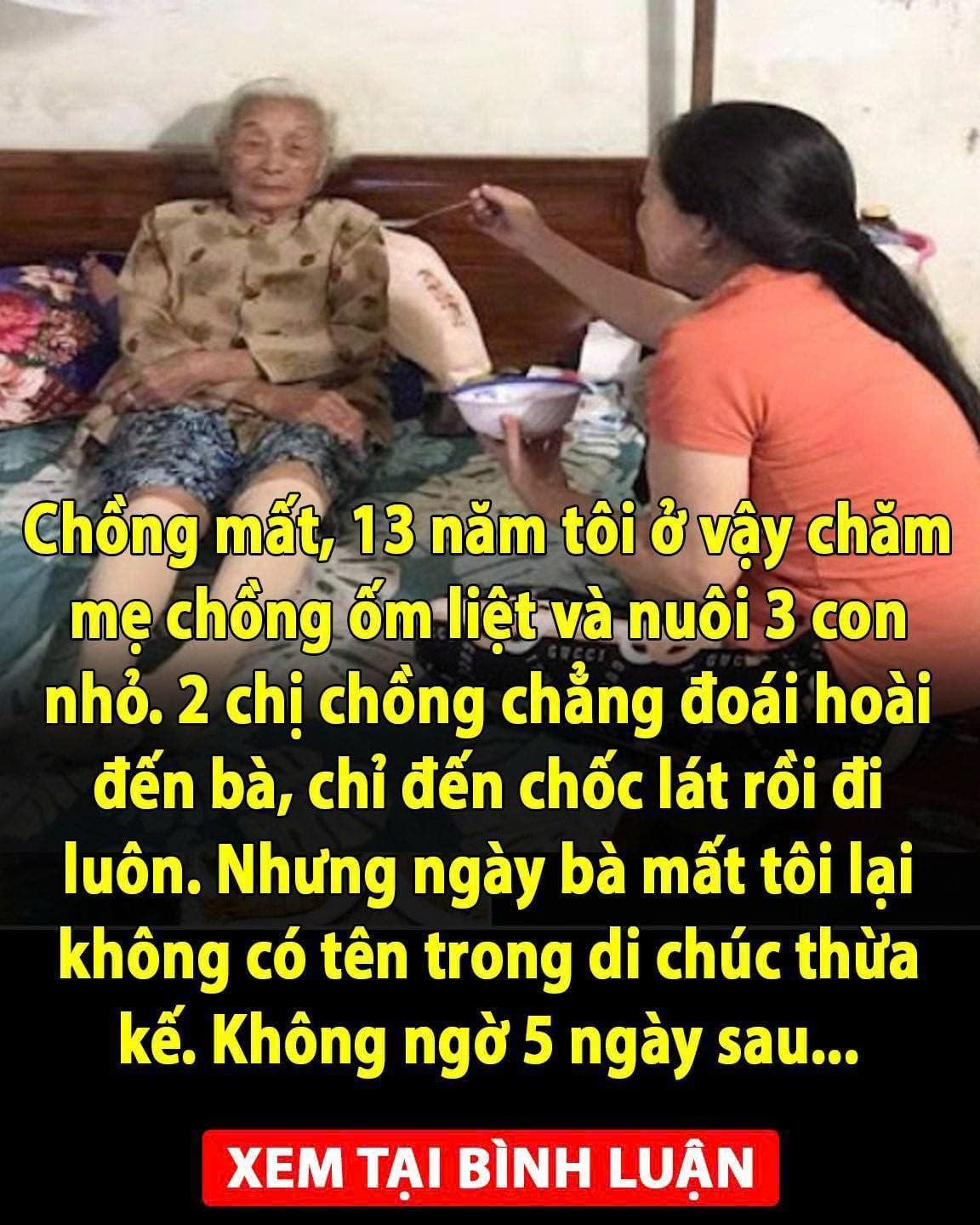 Khi bà mất tôi lại không có tên trong di chúc thừa kế. Không ngờ 5 ngày sau… 👇