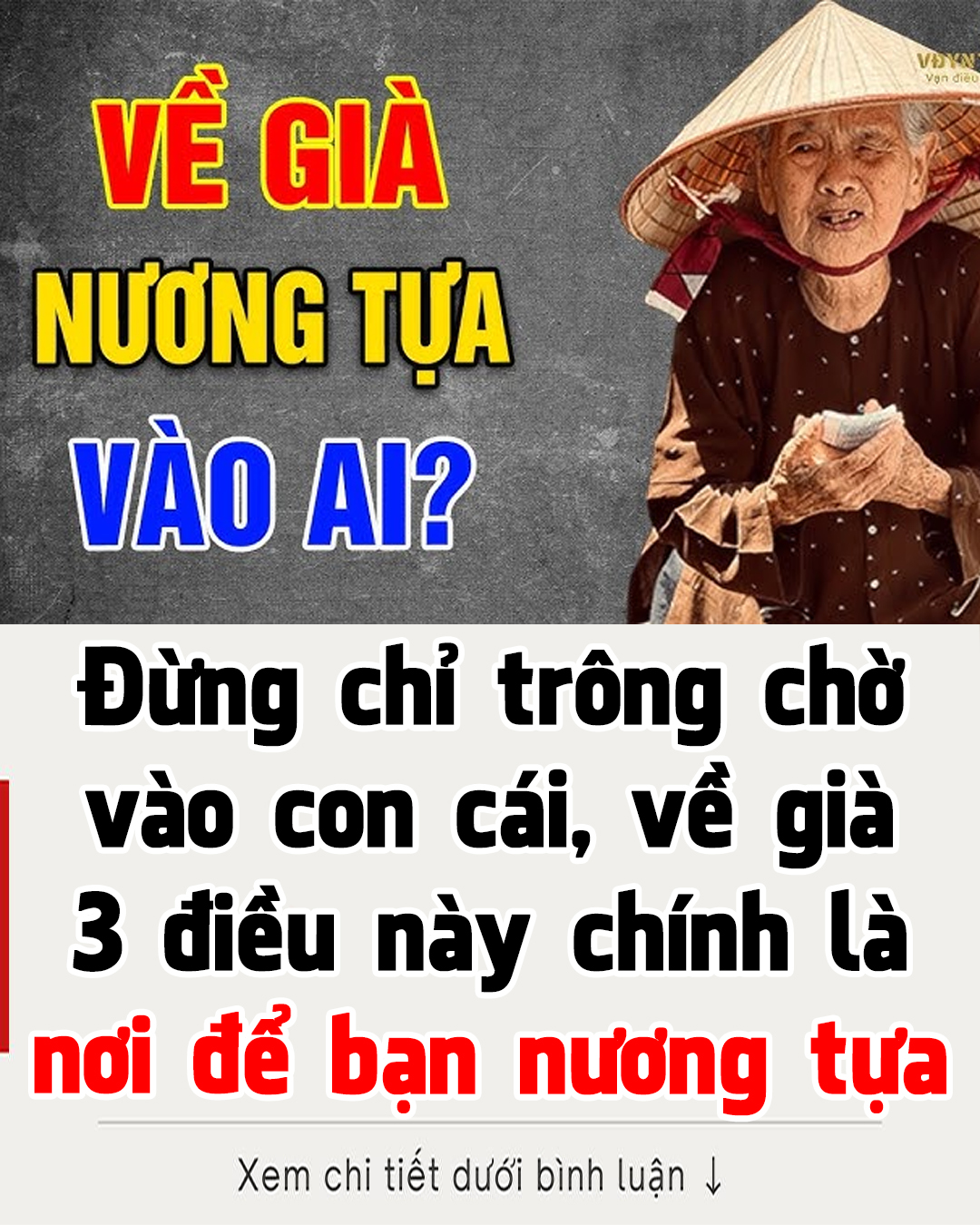 Đừng chỉ trông chờ vào con cái, về già thì 3 điều này chính là nơi để bạn nương tựa