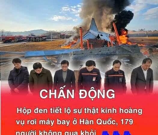 Hộp đen tiết lộ sự thật ki n h h o à n g vụ rơi máy bay ở Hàn Quốc, 179 người không q u a kh ỏ i!