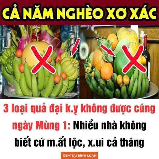 3 loại quả ngon đến mấy cũng không bày mâm ngũ quả ngày Tết