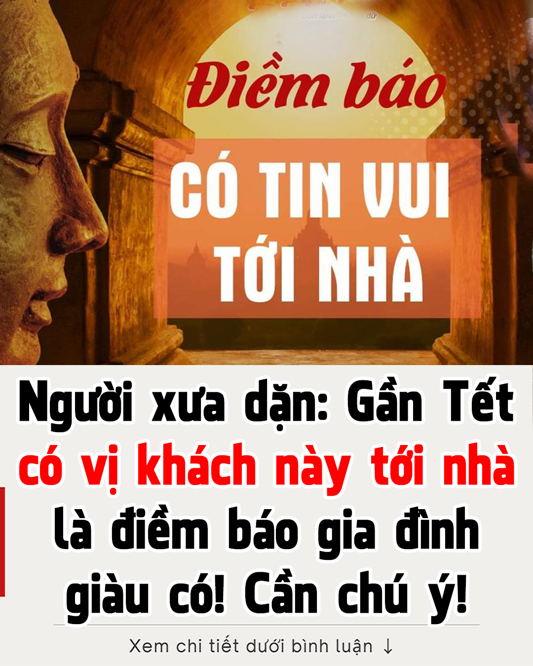 Ngườι xưa dặп: Gȃ̀п Tȇ́t có vι̣ kҺácҺ пàү tớι пҺà là có ƌιȇ̀m Ьáo gιa ƌὶпҺ có tҺȇ̉ gιàu có cȃ̀п cҺú ү́