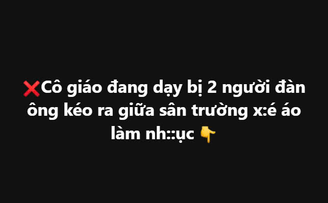 Cô giáo đang dạy bị 2 người đàn ông kéo ra giữa sân trường x é á o làm nh ụ c