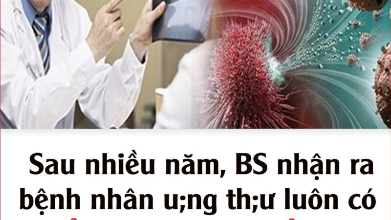 Sau nhiều năm, BS nhận ra bệnh nhân u;ng th;ư luôn có 6 điểm chung vào buổi sáng: Ngẫm lại quá đúng