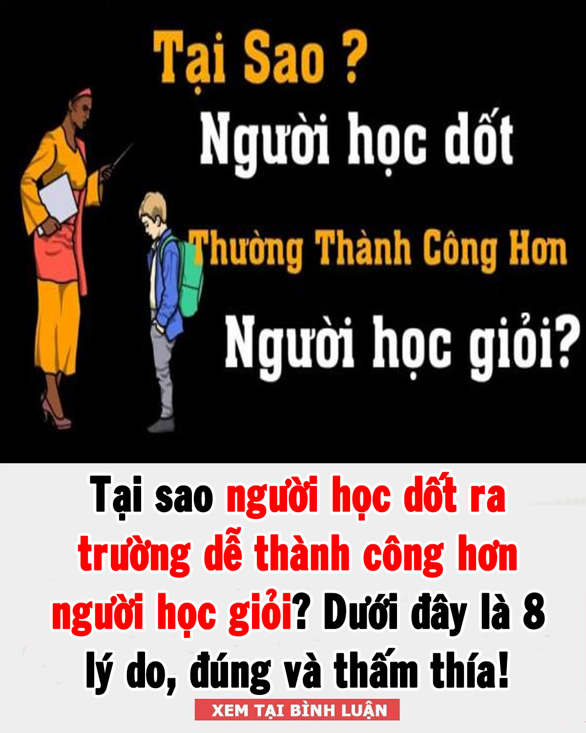 8 lý do, đúng và thấm thía! 👇👇👇