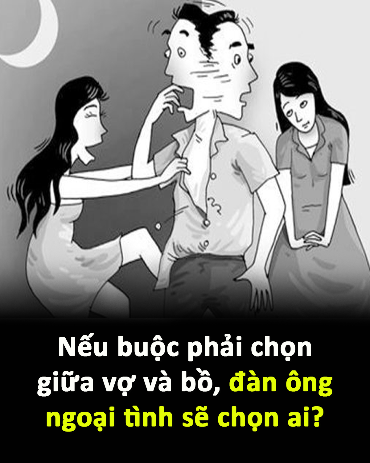 Đàn ông ngoại tình sẽ chọn ai?