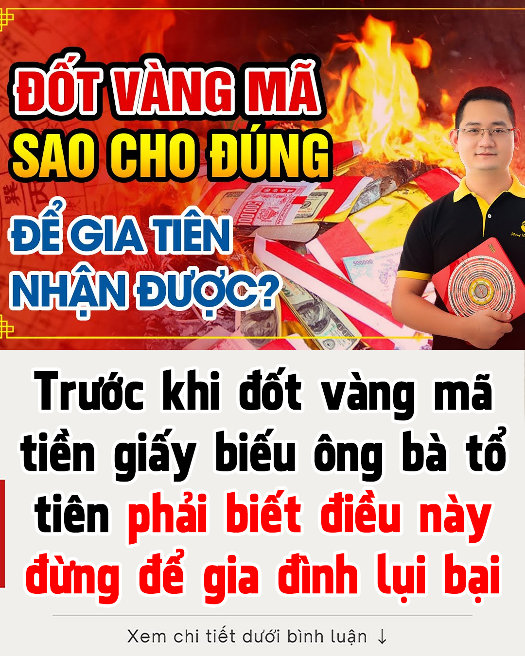 Trước khi đốt vàng mã tiền giấy biếu ông bà tổ tiên phải biết điều này đừng để gia đình lụi bại