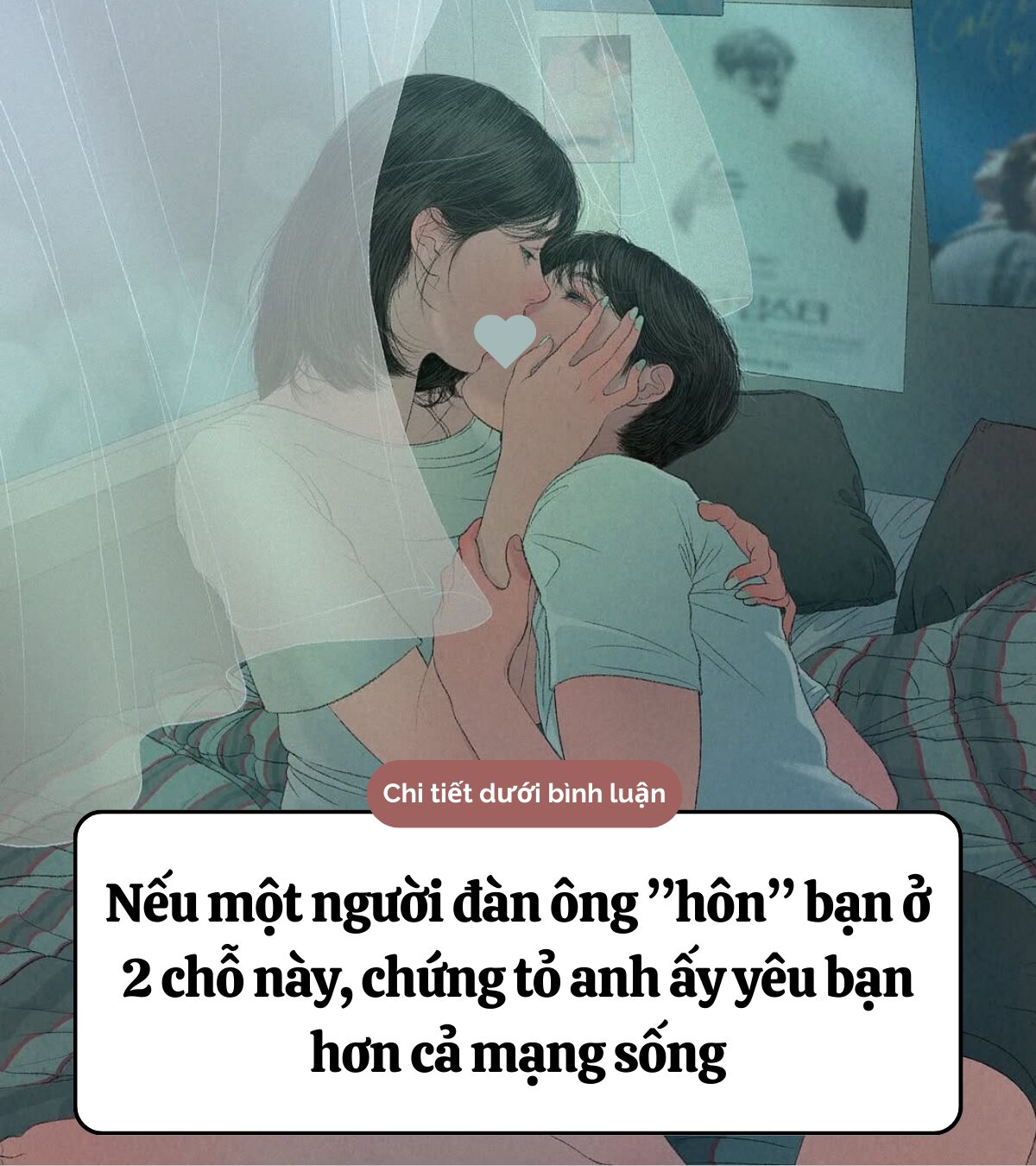 Nếu đàn ông dám đặt nụ hôn lên thì cả đời này anh ấy chỉ yêu mình bạn.👇👇👇