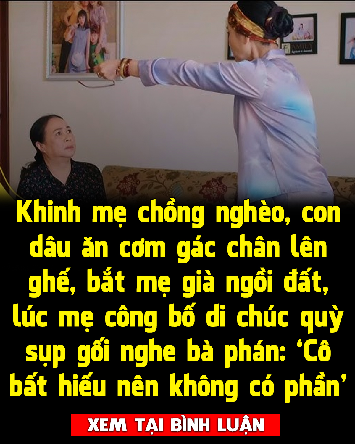 Thật đáng đời đứa con dâu !