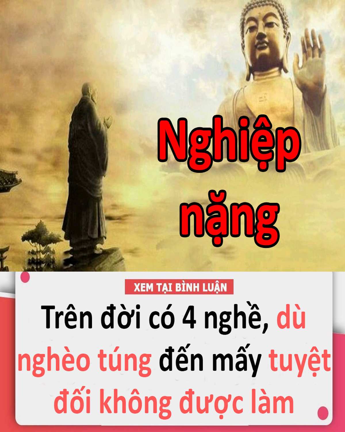 Trên đời có 4 nghề dù nghèo túng tuyệt đối không được làm 👇👇