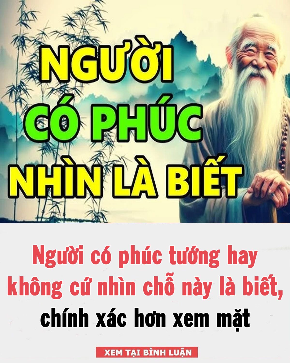 Người có phúc tướng hay không cứ nhìn chỗ này là biết, chính xác hơn xem mặt 👇👇👇