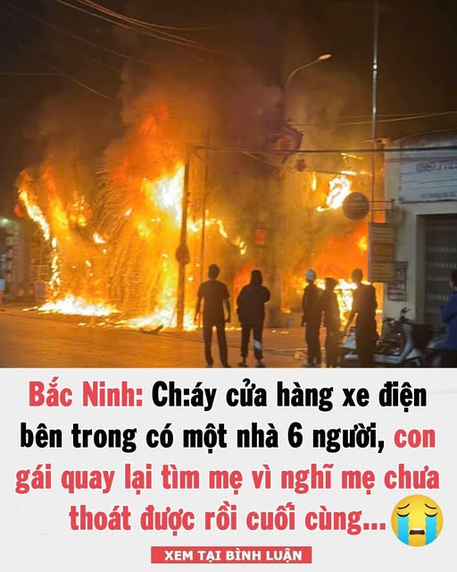 Ch á y cửa hàng xe điện, một người không còn ..